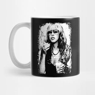 Stevie Nicks 80s 90s Vintage Distressed Mug